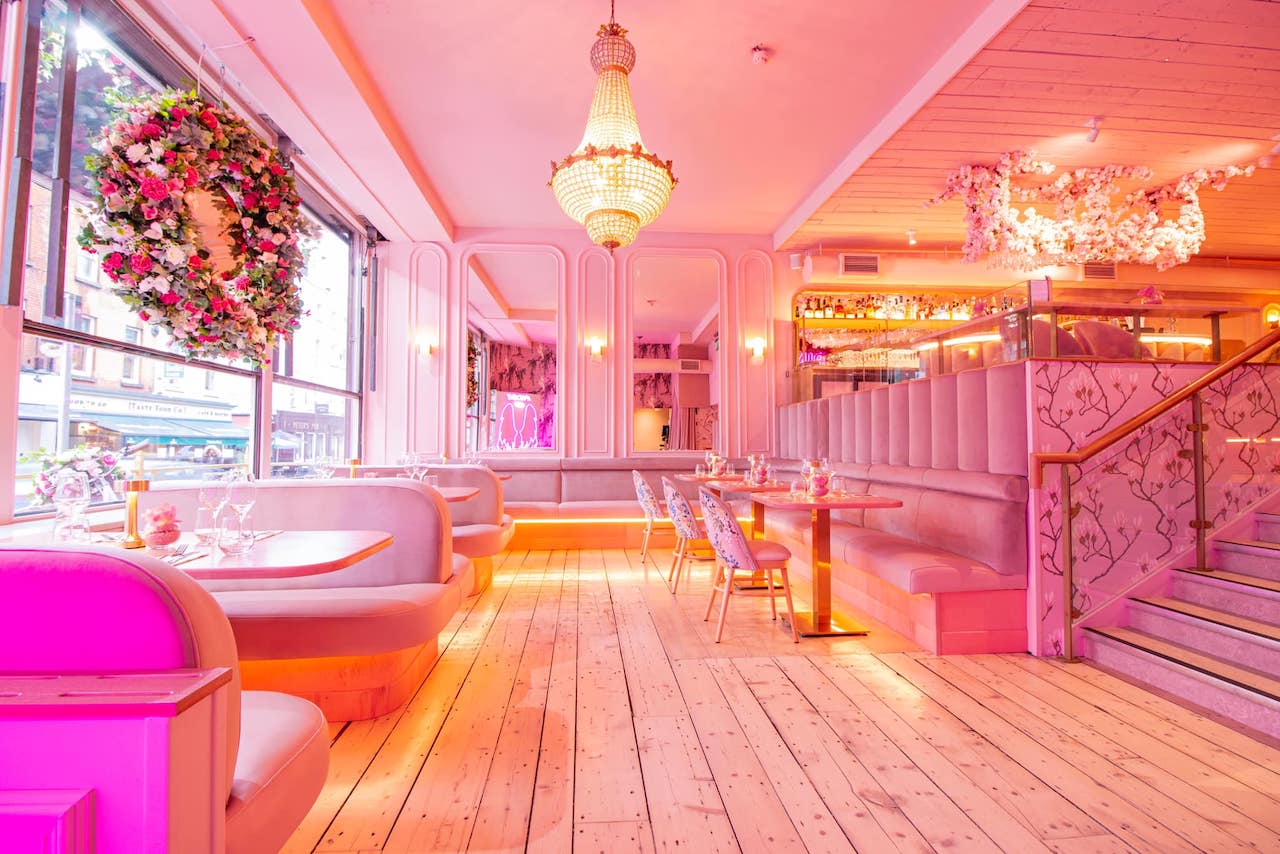 Themed cocktail bar Dublin - Pink