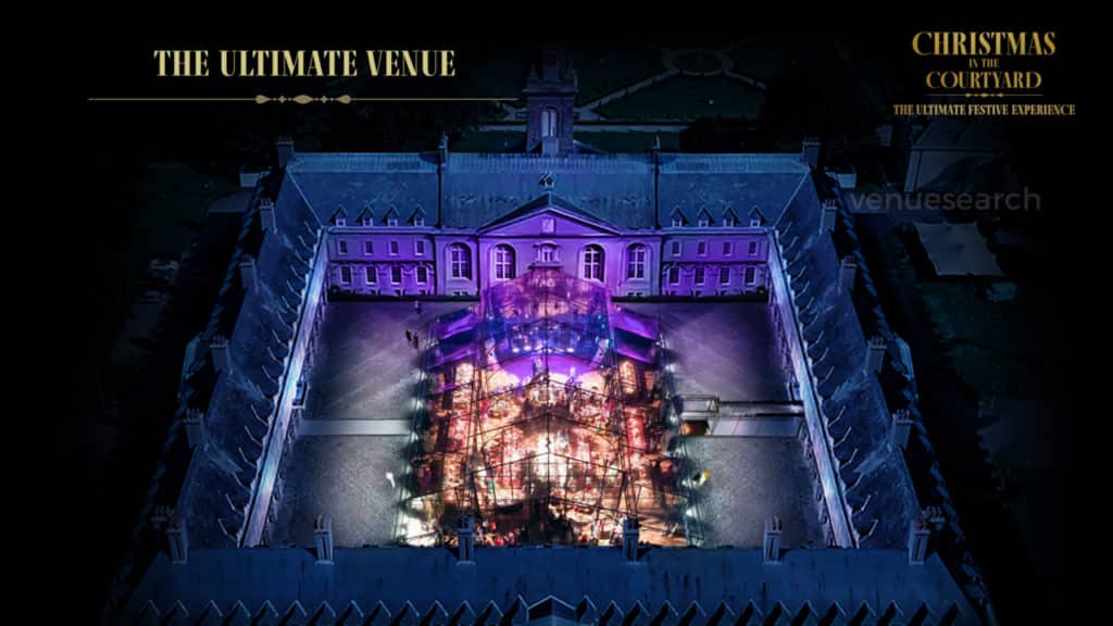 Unique Christmas Party Venue Dublin - RHK Christmas in The Courtyard